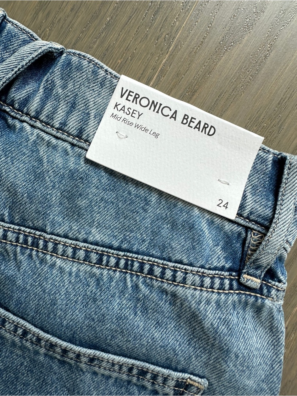 Veronica Beard KASEY silver dust embellished floral jeans Wide Leg w/ Tags - 24 - Picture 4 of 8